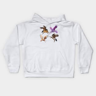 Unicorns in motion Kids Hoodie